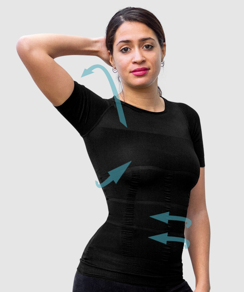 CURVELESS | Smart-Shirt Femme Noir