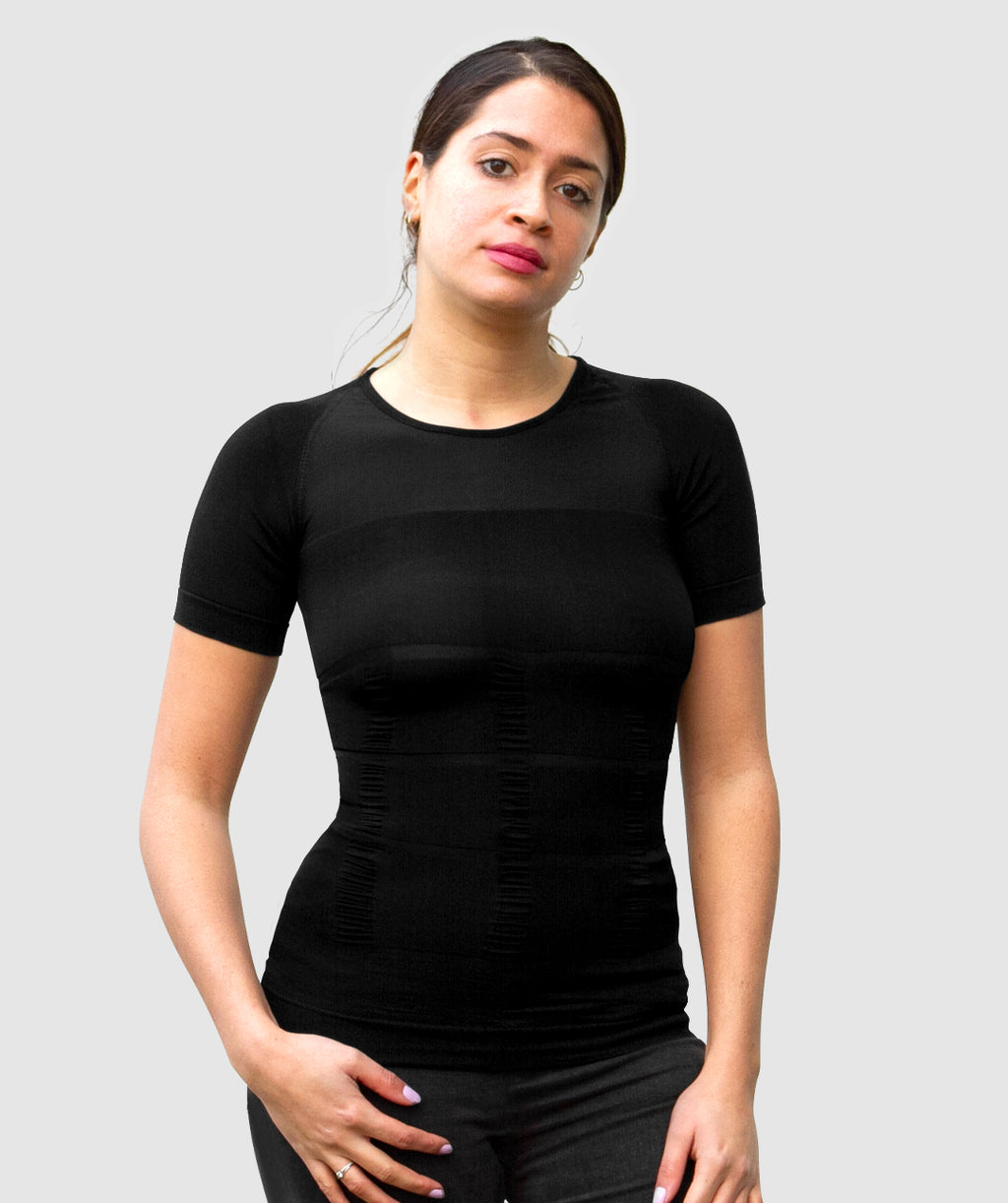 CURVELESS | Smart-Shirt Femme Noir
