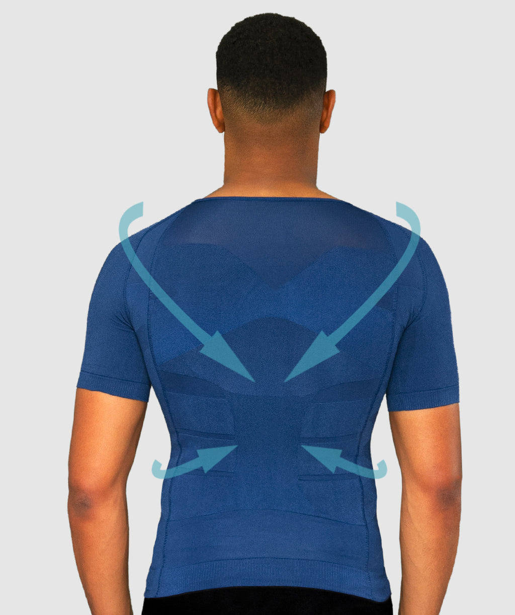 CURVELESS | Smart-Shirt Homme Bleu