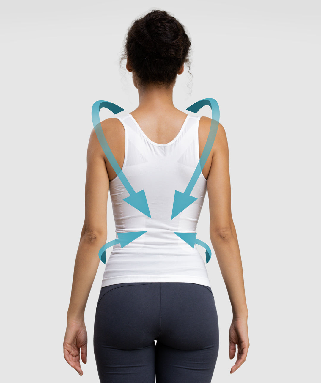 schéma tenseurs débardeur posture femme blanc Curveless