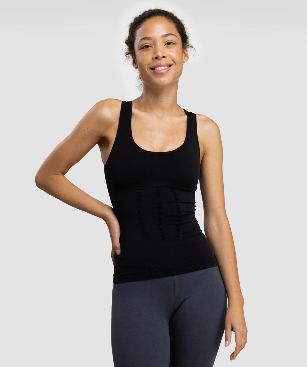 débardeur correcteur dos femme noir Smart-Shirt Lite